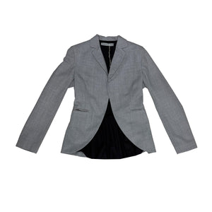 Aaron Esh - Peplum Cutaway Tailored Jacket - AW23 - GREY